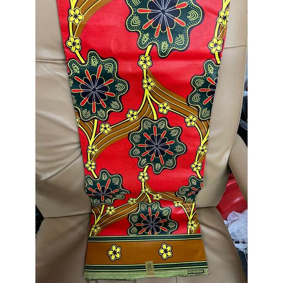 African fabric 6 yards Ankara print kente fabric, Fabric for African attire - Picture 2 of 2